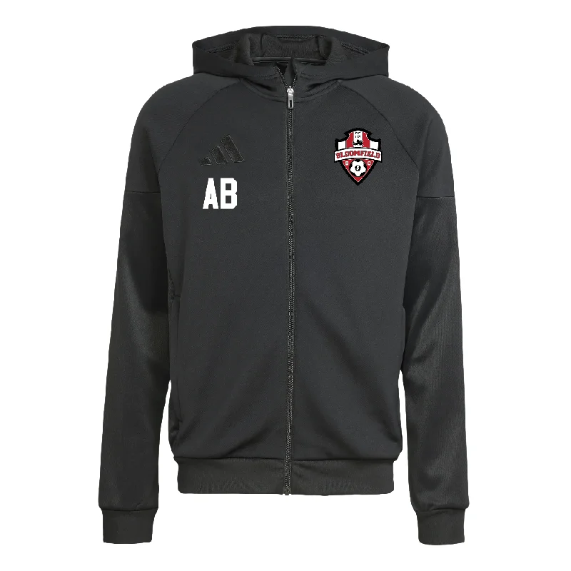 Hoodies with Logos for Team Spirit-Bloomfield SC adidas Tiro 25 Full-Zip Hoodie Black