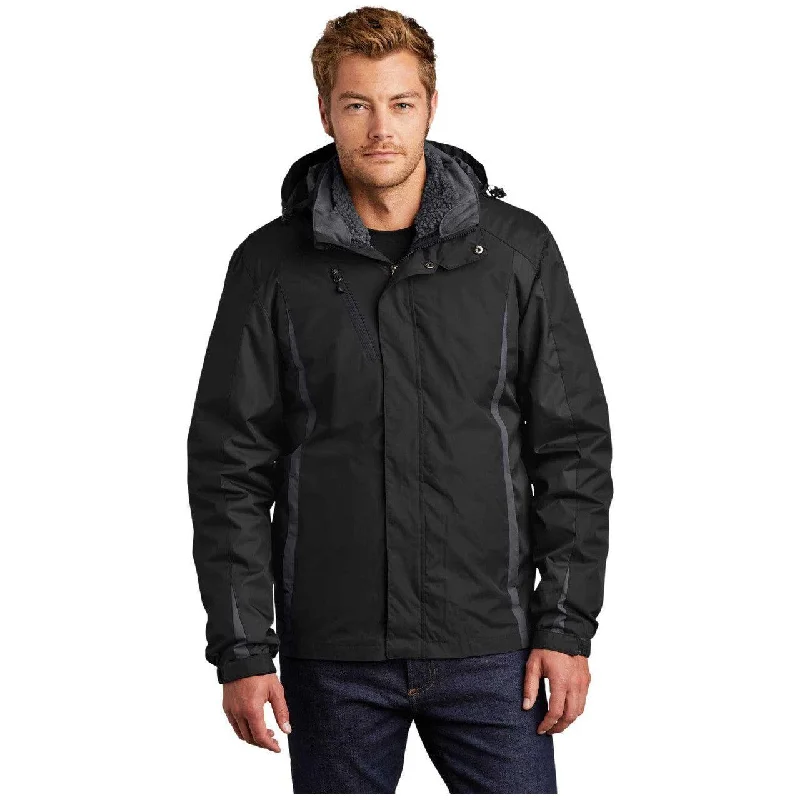 Thermal Jackets for Cold Weather Protection-Joe's USA Men's Colorblock 3-in-1 Jacket