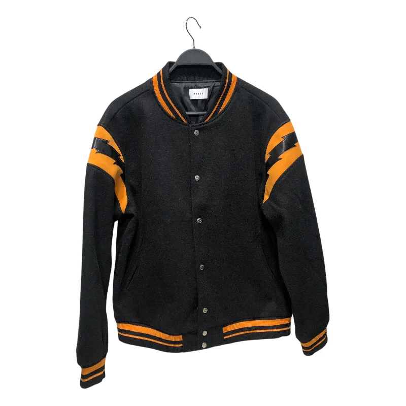 Technical Jackets for Outdoor Sports Enthusiasts-RHUDE/Jacket/L/BLK/rhude varsity jacket