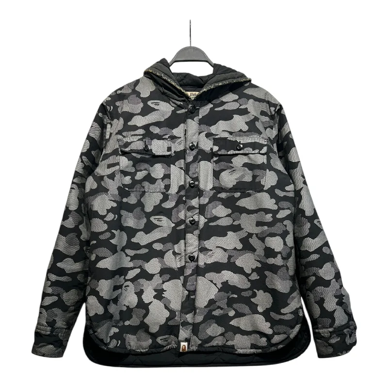 Hooded Jackets for Added Comfort-BAPE/Jacket/XL/Acrylic/BLK/Camouflage/PUFFER