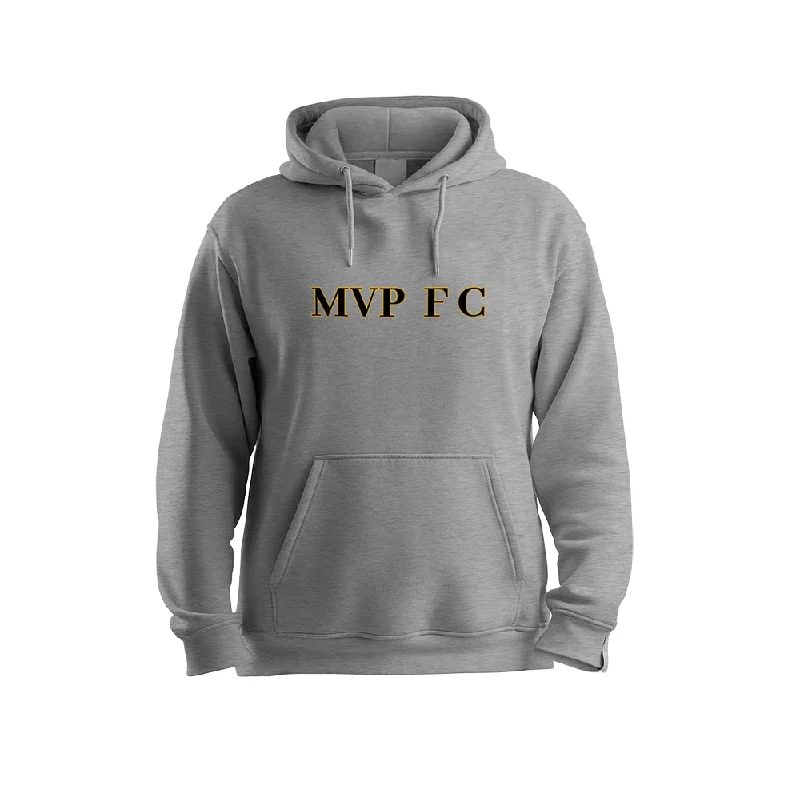 Embroidered Hoodies for Custom Designs-MVP FC HOODIE (GREY)