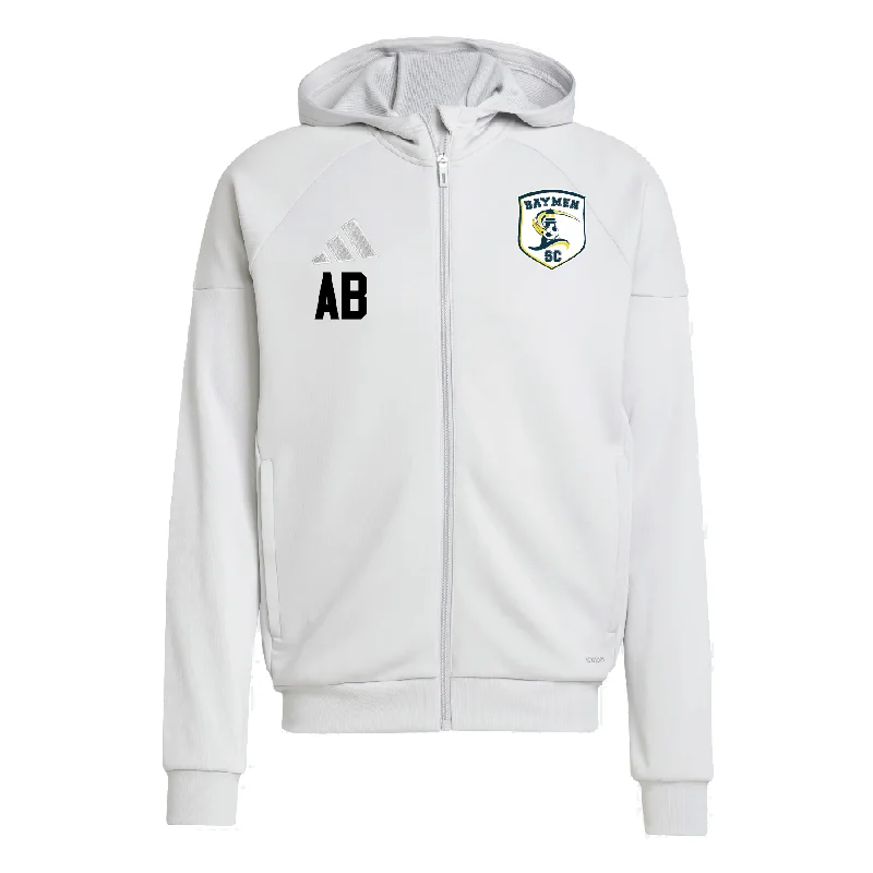 Sports Team Hoodies for Group Apparel-Baymen adidas Tiro 25 Full-Zip Hoodie Light Grey