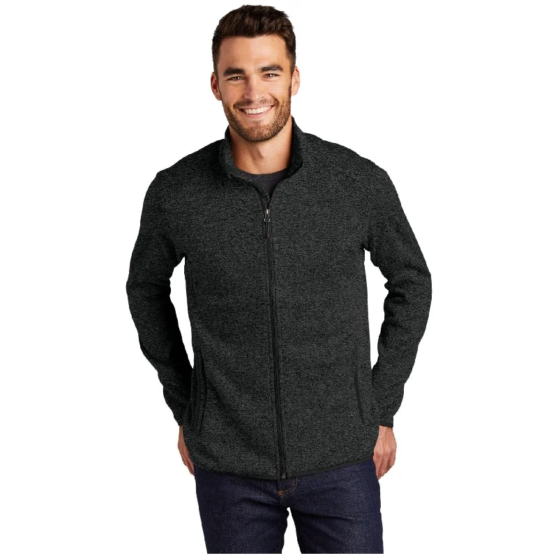 Hooded Windbreakers for Casual Style-Port Authority ®  Sweater Fleece Jacket. F232 - Port Authority F232