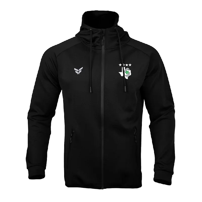 Hoodies with Logos for Team Spirit-SIDEKICKS FULL-ZIP HOODIE (BLACK)