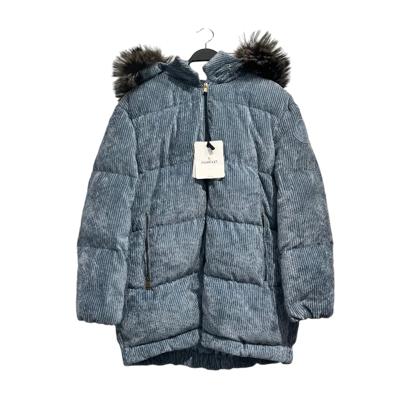 Classic Double-Breasted Jackets for Formal Events-MONCLER/Jacket/XL/Corduroy/BLU/