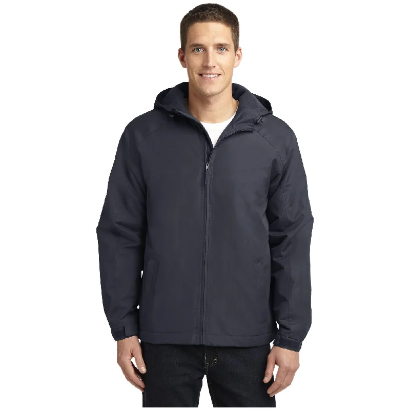 Down-Filled Jackets for Winter Adventures-Port Authority ®  Hooded Charger Jacket. J327 - Port Authority J327