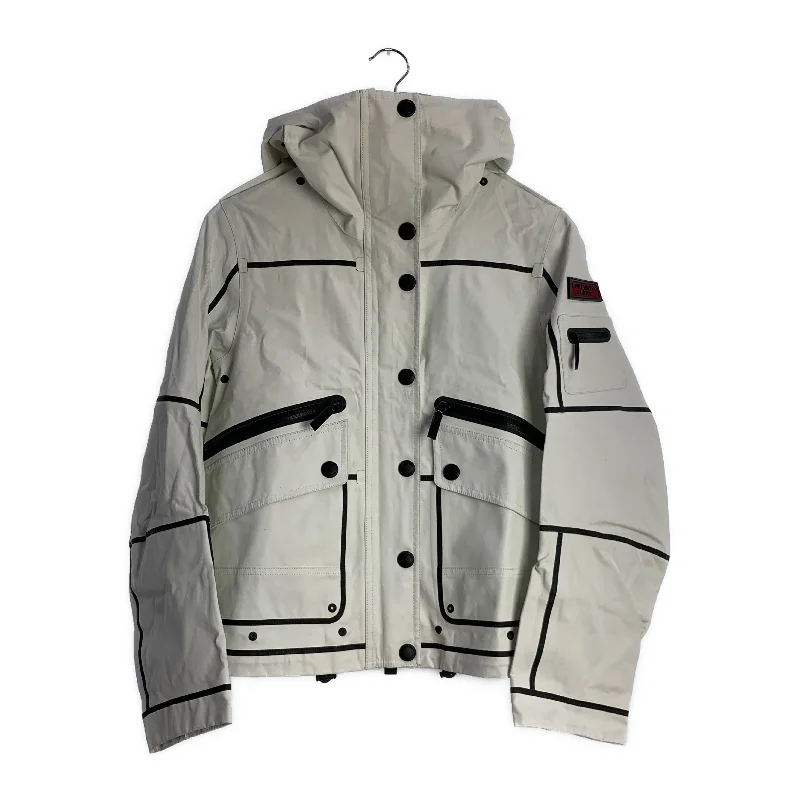 Casual Zip-Up Jackets for Everyday Wear-BURBERRY/Jacket/2/Cotton/White