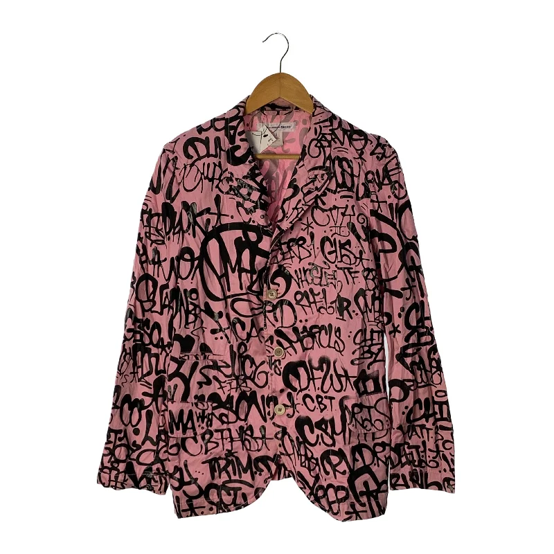 Thermal Insulated Jackets for Arctic Conditions-COMME des GARCONS SHIRT/Jacket/S/Pink/Cotton/All Over Print/S28160