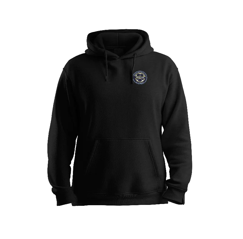 Comfortable Pullover Hoodies for Cold Mornings-BRIGHTON COTTON HOODIE (BLACK)