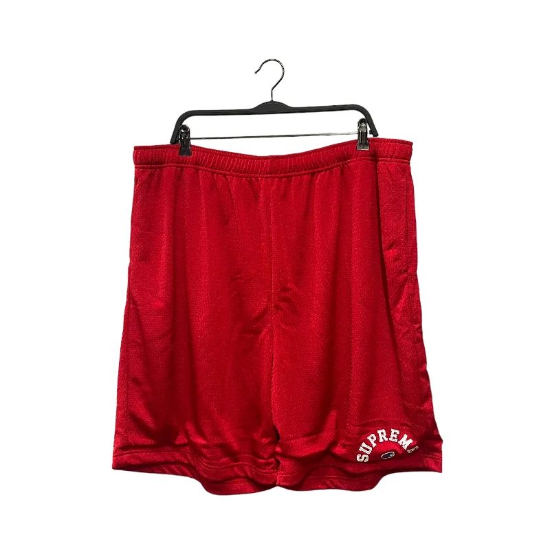 Casual Drawstring Shorts for Effortless Style-Supreme/Champion/Shorts/XL/Cotton/RED/