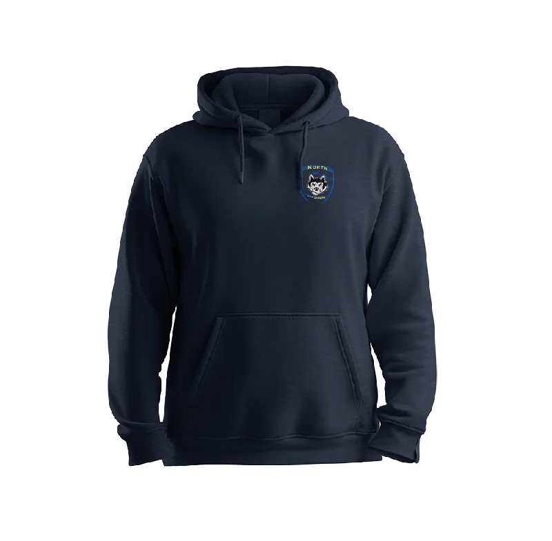 Athletic Fit Hoodies for Training Sessions-JW NORTH COTTON HOODIE (NAVY)