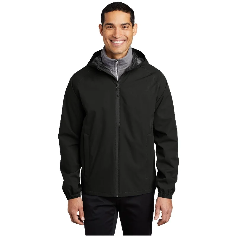 Reflective Sports Jackets for Running at Night-Port Authority  ®  Essential Rain Jacket J407 - Port Authority J407