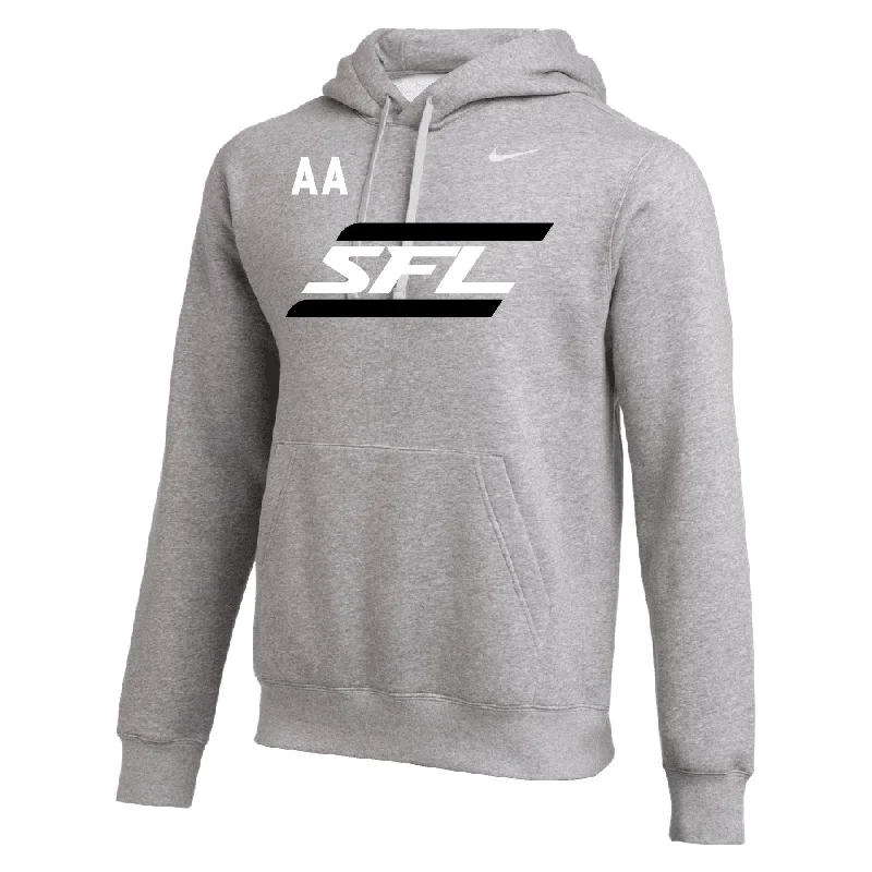 Casual Pullover Hoodies for Everyday Comfort-SFL Nike Club Fan Hoodie Grey