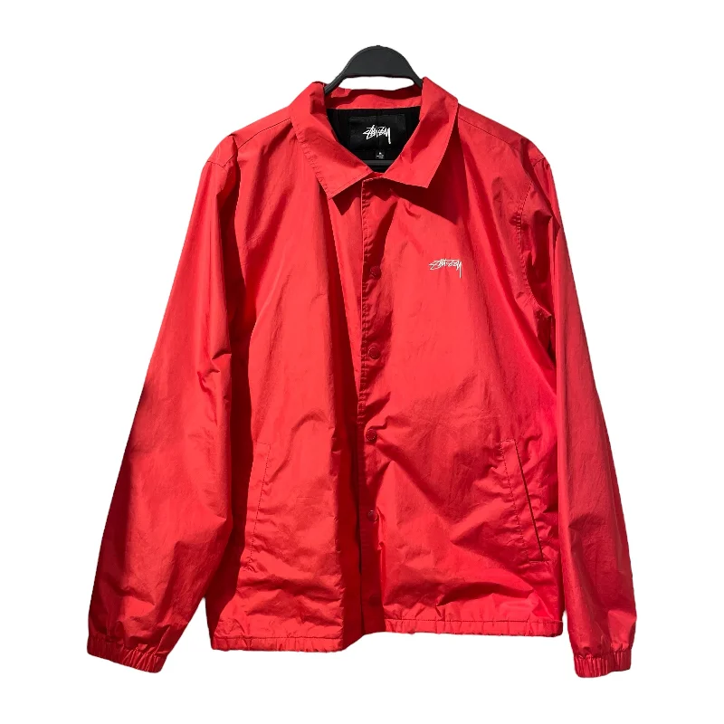 Versatile Parka Jackets for All-Season Wear-STUSSY/Jacket/M/Red/Polyester/