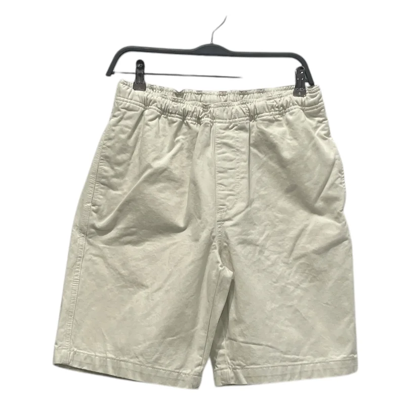 Cargo Shorts with Adjustable Waistband for Comfort-STUSSY/Shorts/S/Cotton/WHT/Brushed Beach Shorts